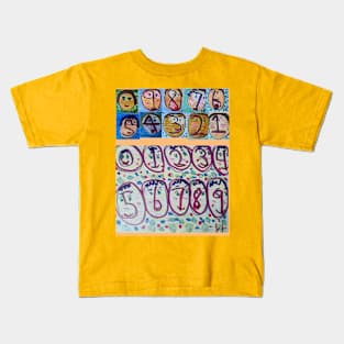 Number faces Kids T-Shirt